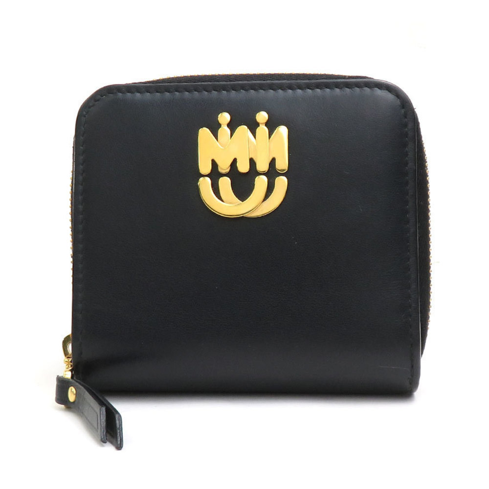 Miu Miu black leather bifold Wallet - Picture 1 of 4